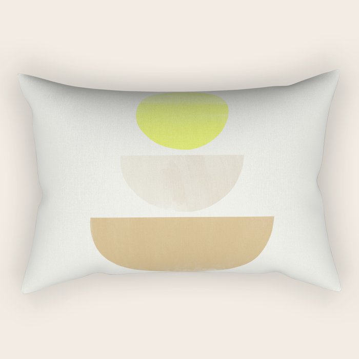 Balancing Shapes NO.1 | Neon Rectangular Pillow Gallery Image 1