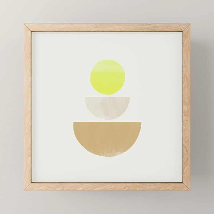 Balancing Shapes NO.1 | Neon Mini Art Print Gallery Image 1