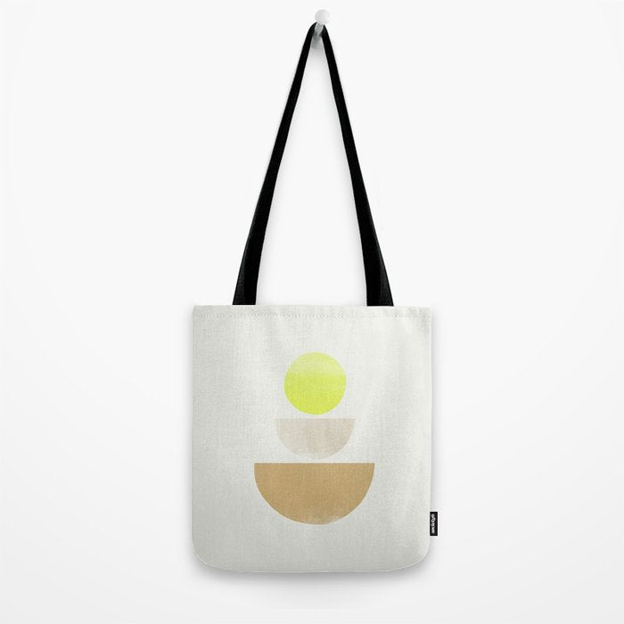 Balancing Shapes NO.1 | Neon Tote Bag Gallery Image 2
