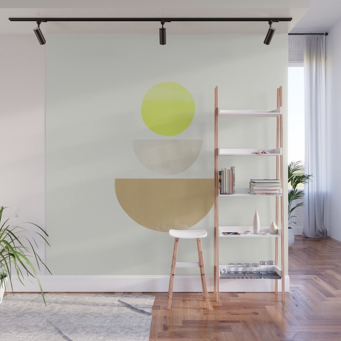 Balancing Shapes NO.1 | Neon Wall Mural Gallery Image 1