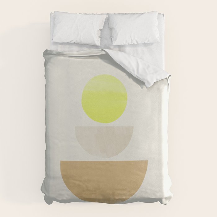 Balancing Shapes NO.1 | Neon Duvet Cover Gallery Image 1