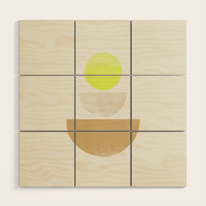 Balancing Shapes NO.1 | Neon Wood Wall Art Gallery Image 1
