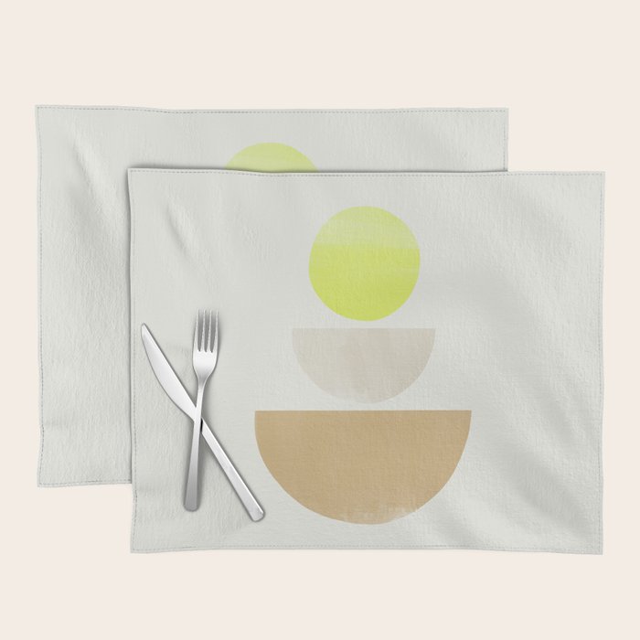 Balancing Shapes NO.1 | Neon Placemat Gallery Image 1