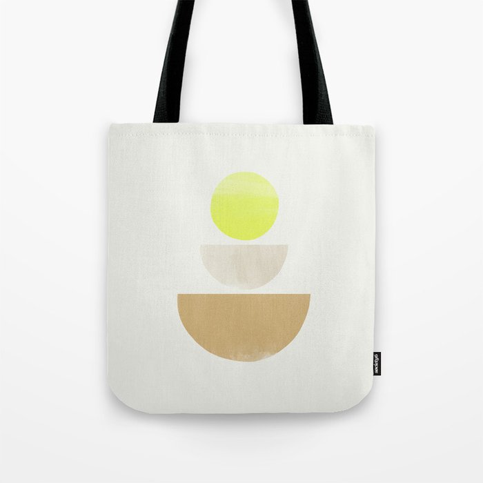 Balancing Shapes NO.1 | Neon Tote Bag Gallery Image 1