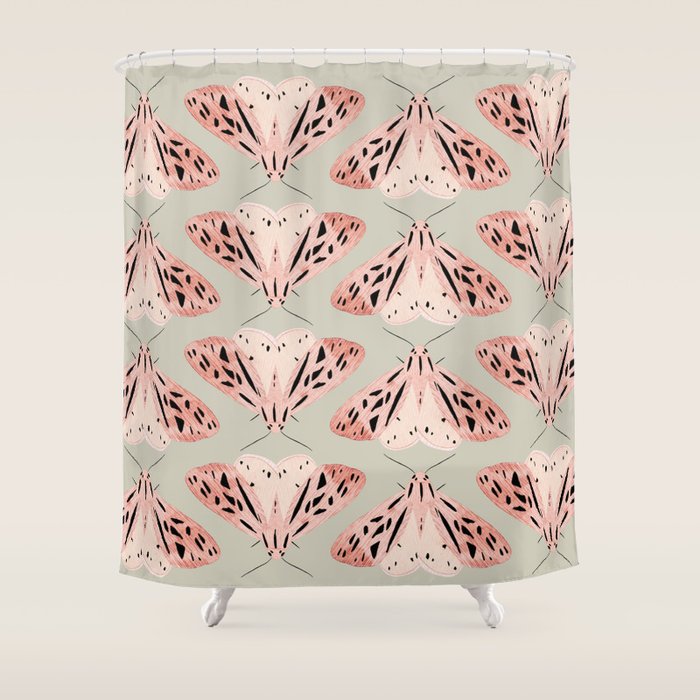 butterfly watercolor Shower Curtain Gallery Image 1