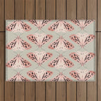 butterfly watercolor Outdoor Rug Gallery Image 1