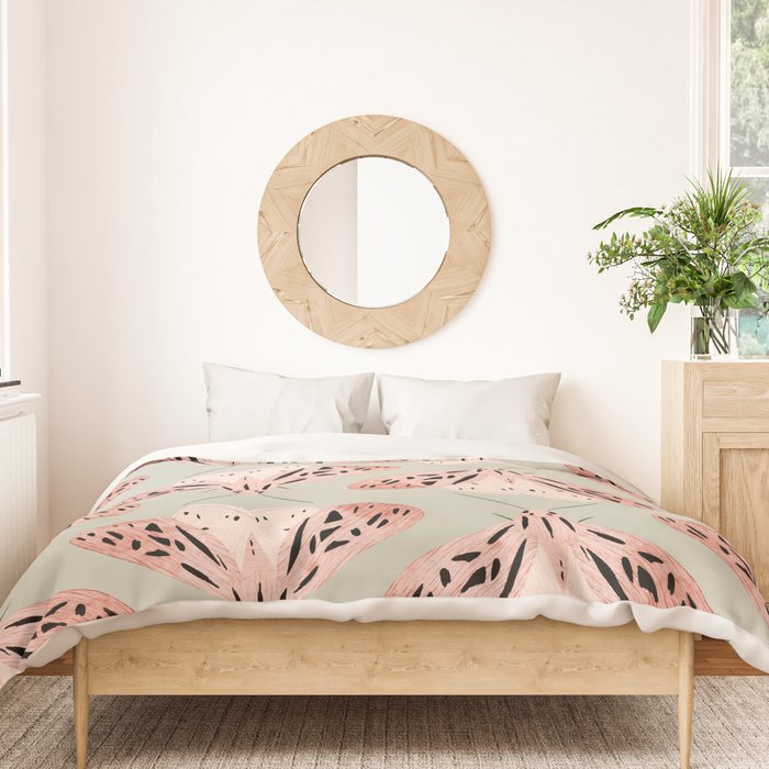 butterfly watercolor Duvet Cover Gallery Image 3