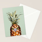 PINEAPPLE OWL Stationery Card Gallery Image 2