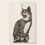 Indian desert cat off white Cutting Board Gallery Image 1
