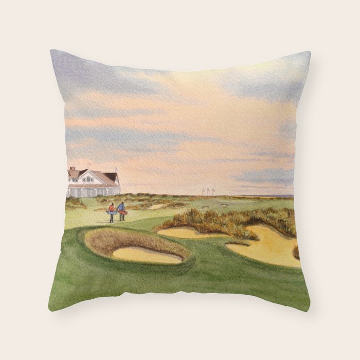 Kiawah Island Ocean Golf Course Throw Pillow Gallery Image 1