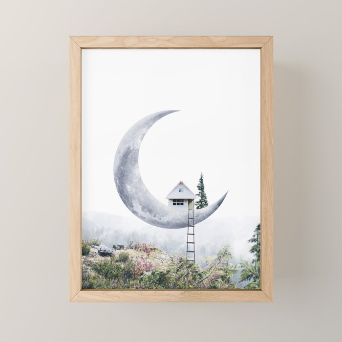 Moon House II Mini Art Print Gallery Image 1