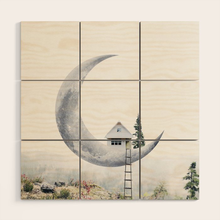 Moon House II Wood Wall Art Gallery Image 1