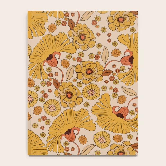 70s Floral Pattern Notebook Gallery Image 4
