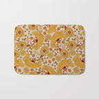 70s Floral Pattern Bath Mat Gallery Image 1