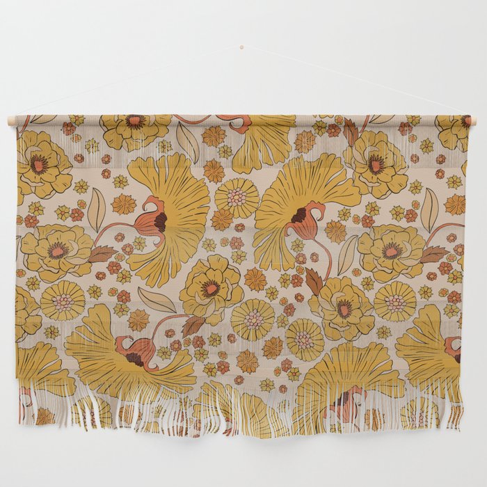 70s Floral Pattern Wall Hanging Gallery Image 1