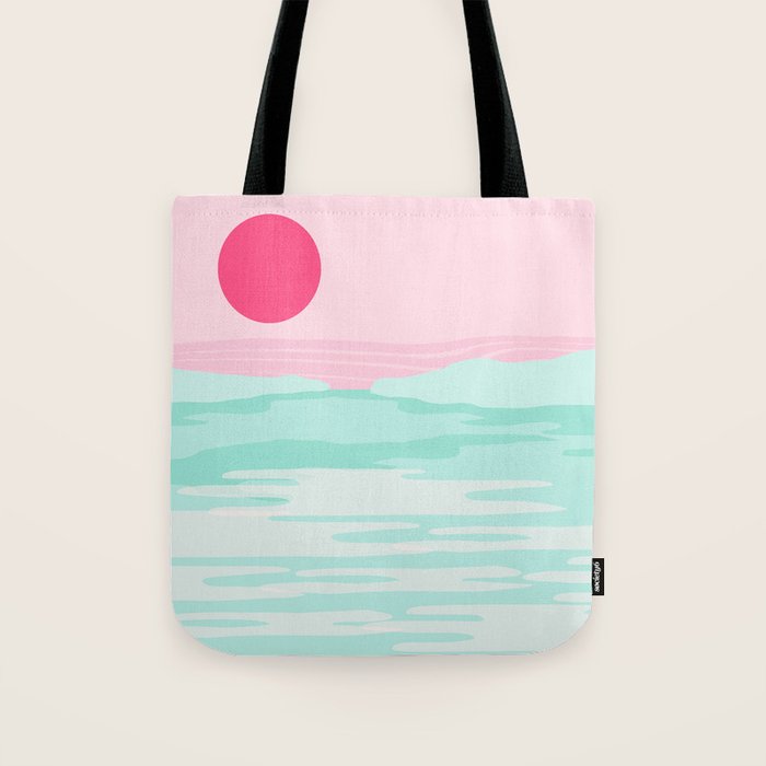 Really - 80s style throwback sunset sunrise west coast socal vibes surfing beach vacation Tote Bag Gallery Image 1