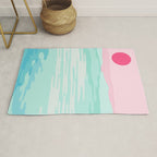 Really - 80s style throwback sunset sunrise west coast socal vibes surfing beach vacation Rug Gallery Image 1