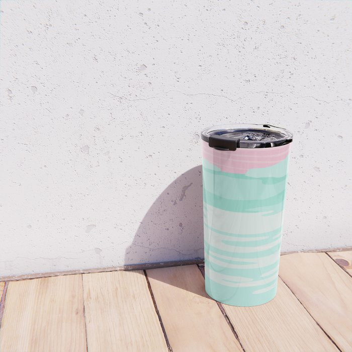 Really - 80s style throwback sunset sunrise west coast socal vibes surfing beach vacation Travel Mug Gallery Image 4