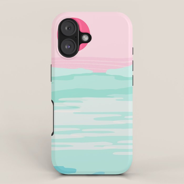 Really - 80s style throwback sunset sunrise west coast socal vibes surfing beach vacation iPhone Case Gallery Image 1