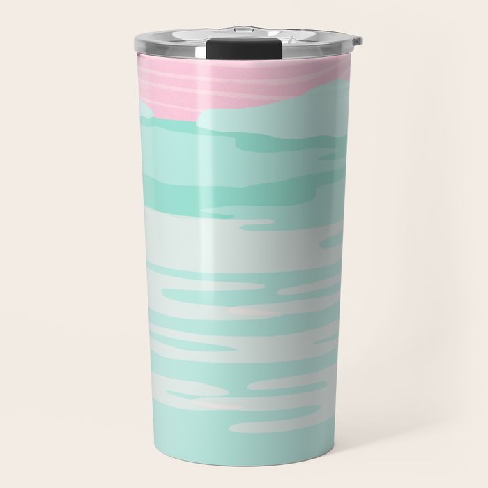 Really - 80s style throwback sunset sunrise west coast socal vibes surfing beach vacation Travel Mug Gallery Image 1