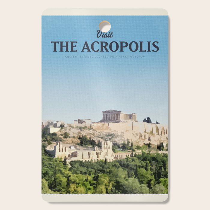 Visit The Acropolis Cutting Board Gallery Image 1