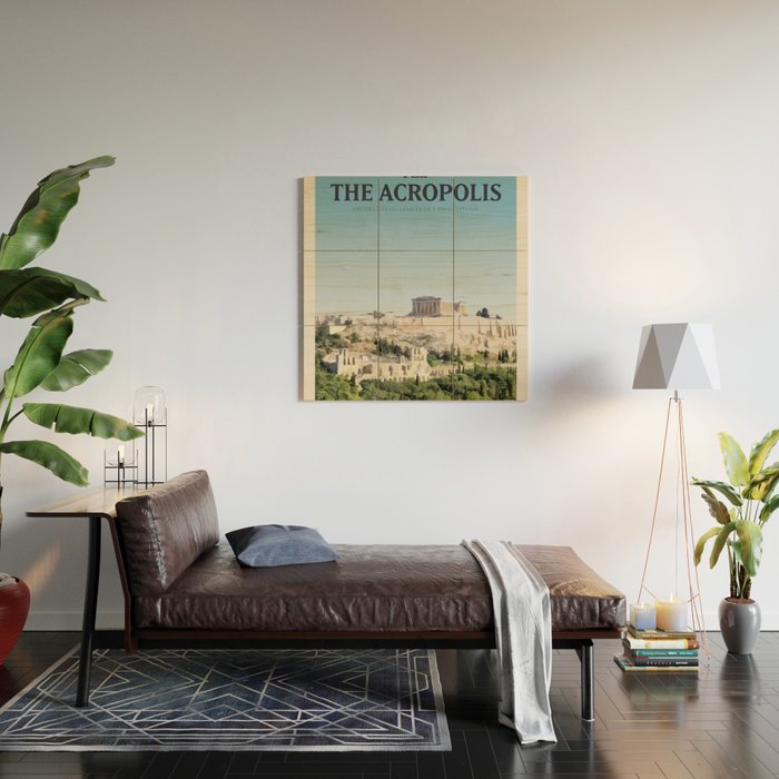 Visit The Acropolis Wood Wall Art Gallery Image 2