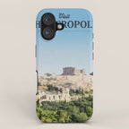 Visit The Acropolis iPhone Case Gallery Image 1