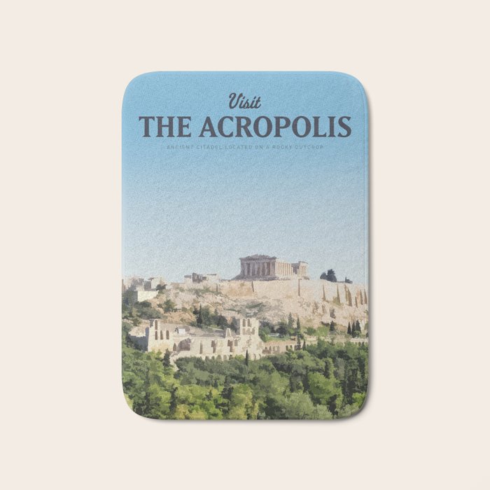 Visit The Acropolis Bath Mat Gallery Image 1
