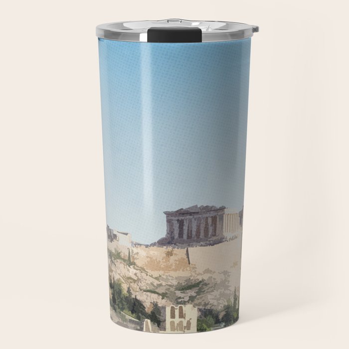 Visit The Acropolis Travel Mug Gallery Image 1