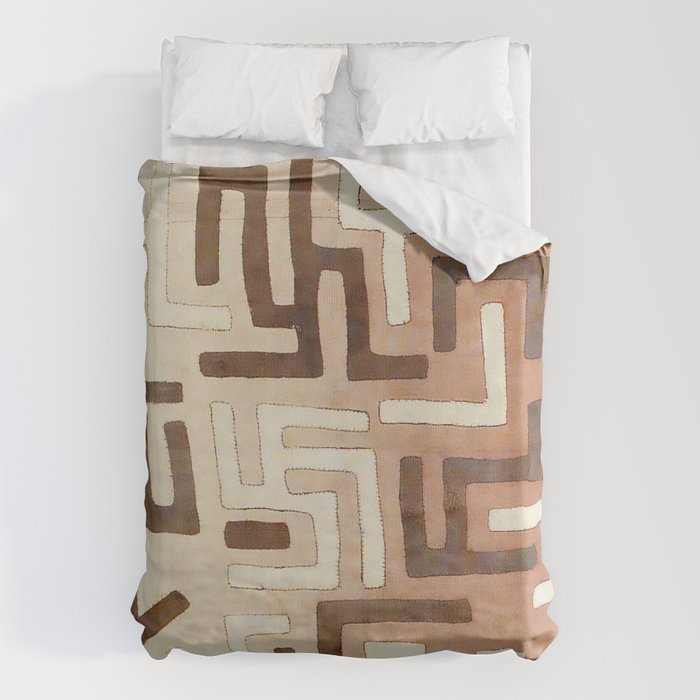 Kuba Congo Central African Wraparound Skirt Print 1 Duvet Cover Gallery Image 6