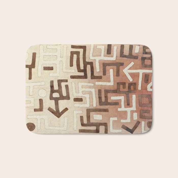 Kuba Congo Central African Wraparound Skirt Print 1 Bath Mat Gallery Image 1