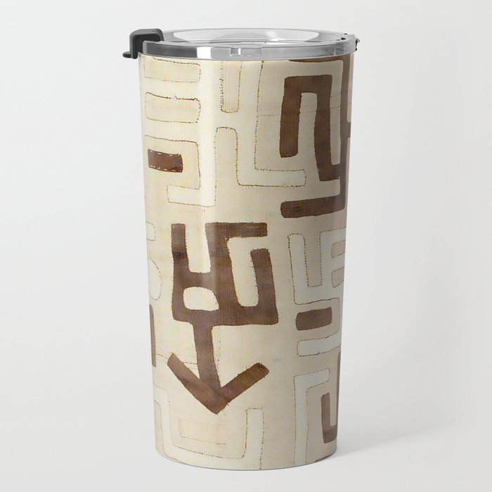 Kuba Congo Central African Wraparound Skirt Print 1 Travel Mug Gallery Image 3