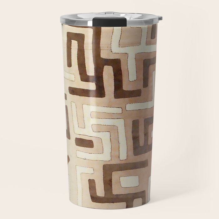 Kuba Congo Central African Wraparound Skirt Print 1 Travel Mug Gallery Image 1
