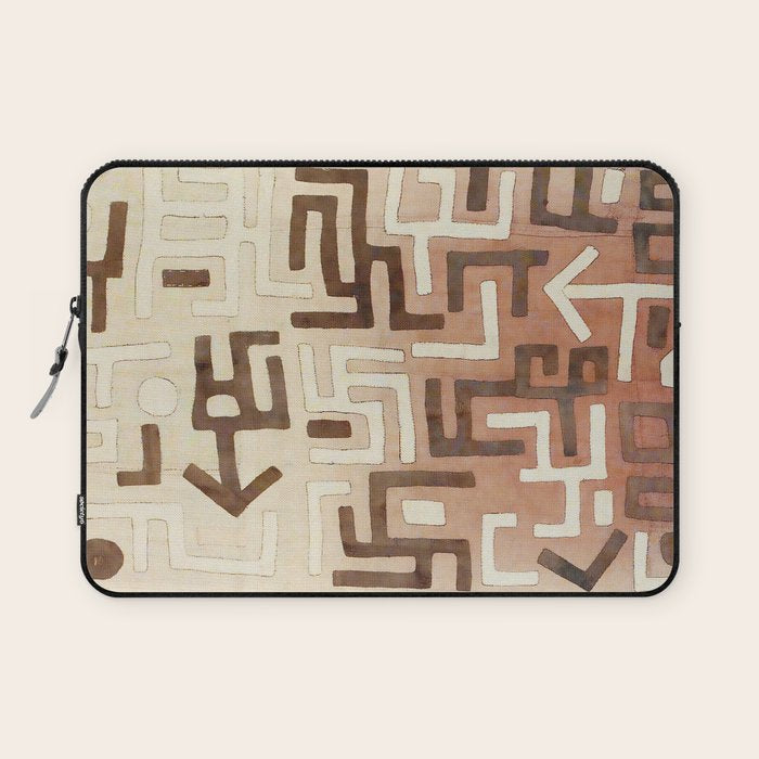 Kuba Congo Central African Wraparound Skirt Print 1 Laptop Sleeve Gallery Image 1