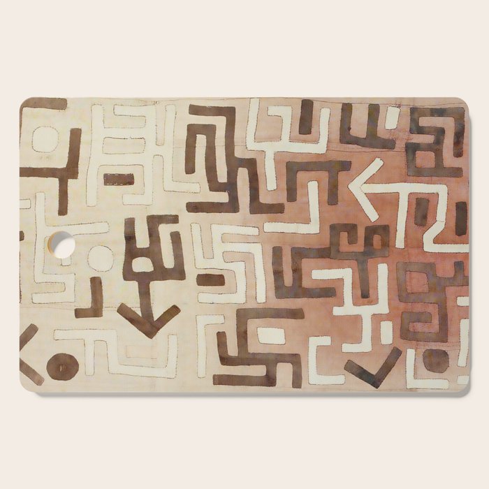 Kuba Congo Central African Wraparound Skirt Print 1 Cutting Board Gallery Image 1