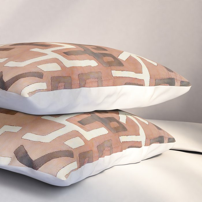 Kuba Congo Central African Wraparound Skirt Print 1 Pillow Sham Gallery Image 3
