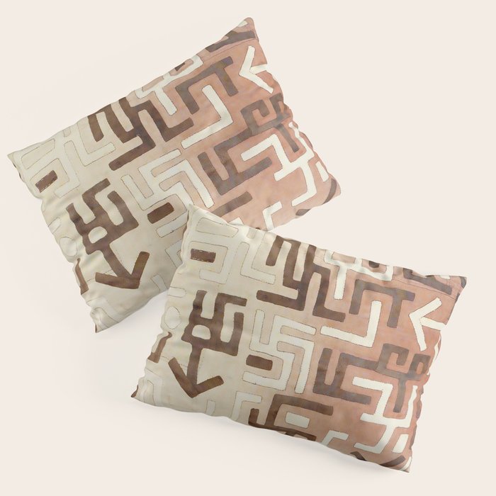 Kuba Congo Central African Wraparound Skirt Print 1 Pillow Sham Gallery Image 1