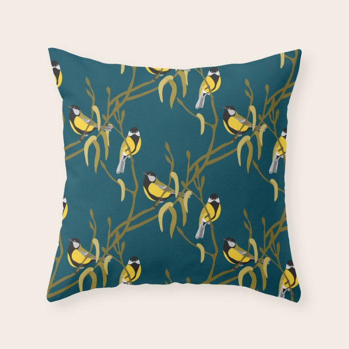 view in the garden Throw Pillow Gallery Image 6