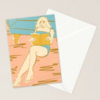 Portrait of a Woman Reading - Quiet Time 2 Stationery Card Gallery Image 2