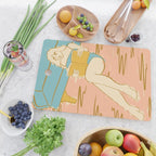 Portrait of a Woman Reading - Quiet Time 2 Cutting Board Gallery Image 2