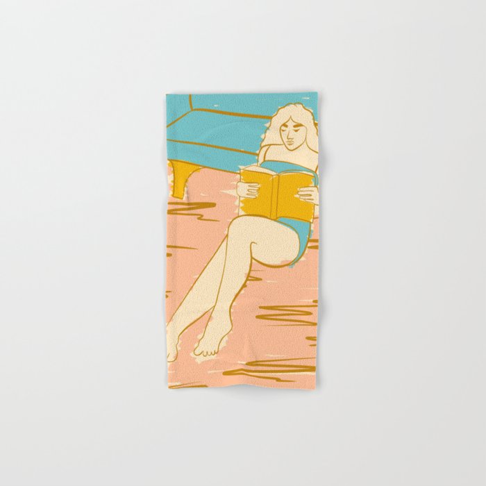 Portrait of a Woman Reading - Quiet Time 2 Bath Towel Gallery Image 1