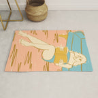 Portrait of a Woman Reading - Quiet Time 2 Rug Gallery Image 1