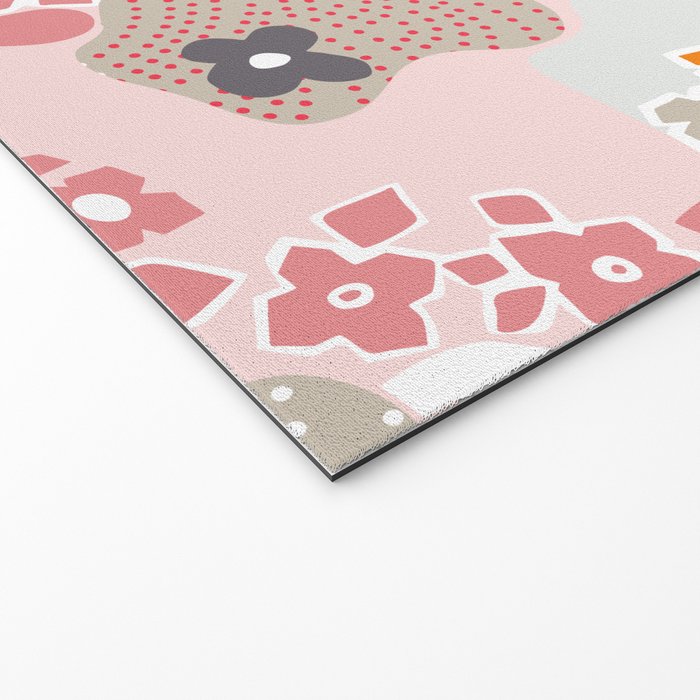 City life botanical park pearl pink Welcome Mat Gallery Image 2