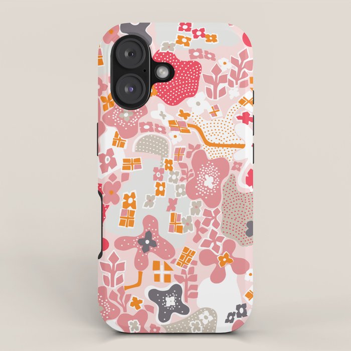 City life botanical park pearl pink iPhone Case Gallery Image 1