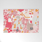 City life botanical park pearl pink Welcome Mat Gallery Image 1