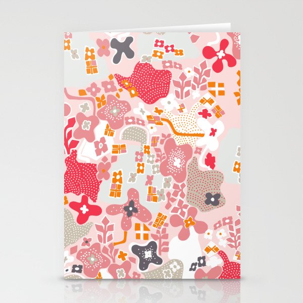 City life botanical park pearl pink Stationery Card Gallery Image 2
