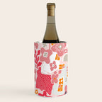 City life botanical park pearl pink Wine Chiller Gallery Image 2