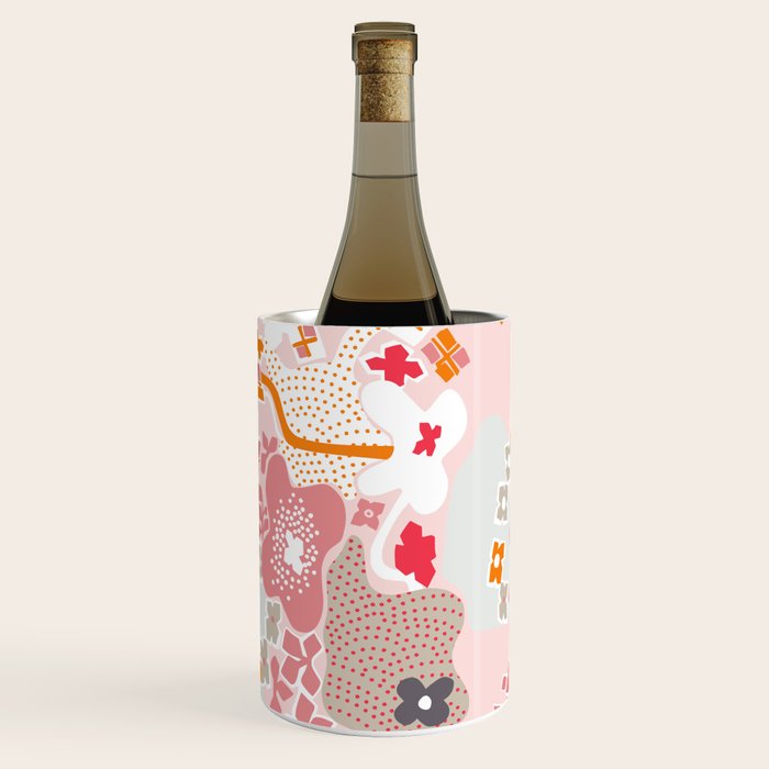 City life botanical park pearl pink Wine Chiller Gallery Image 3
