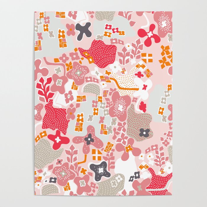 City life botanical park pearl pink Poster Gallery Image 1