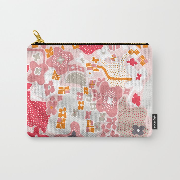 City life botanical park pearl pink Carry All Pouch Gallery Image 1